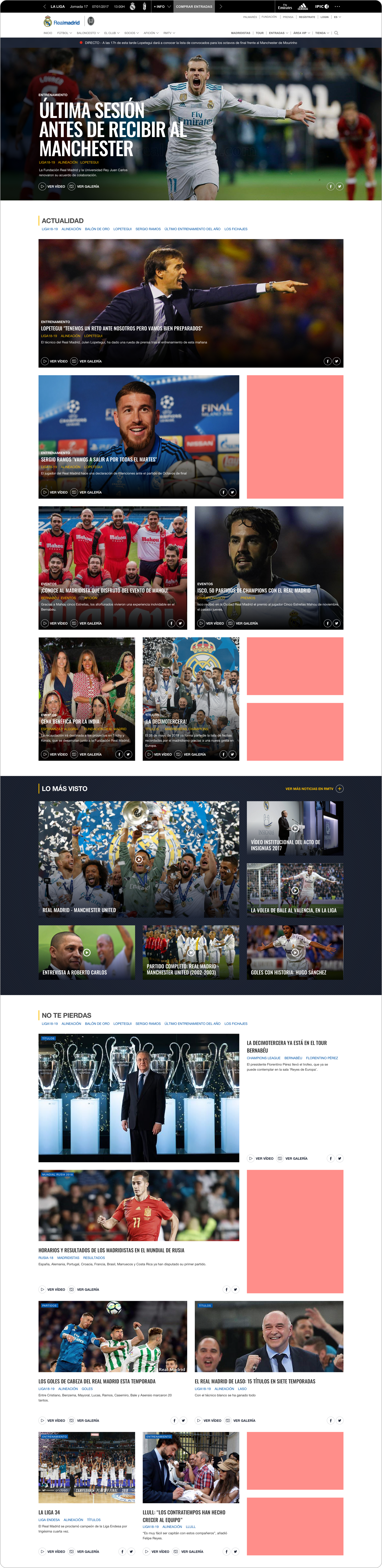 Real Madrid - website